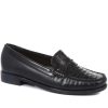 Women'S * | Pavers Ladies Classic Leather Penny Loafers Nap34007 / 320 979 / 320 979 Black-Black Croc