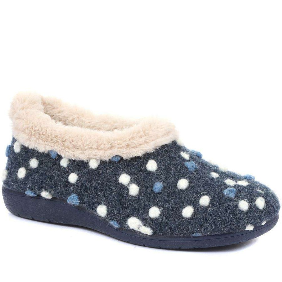 Women'S * | Pavers Full Felted Slipper Fevi28006 / 312 975 Slippers Navy