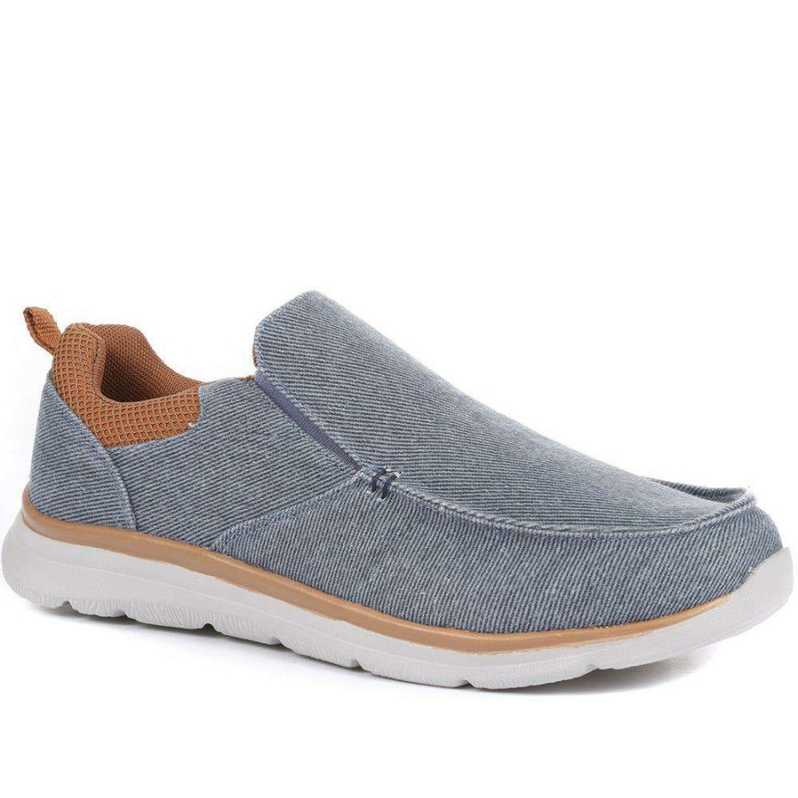 Women'S * | Pavers Wide Fit Men'S Slip-On Trainers Sunt35029 / 321 867