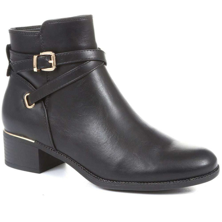 Women'S * | Pavers Buckle Ankle Boots Woil34019 / 320 404 Black