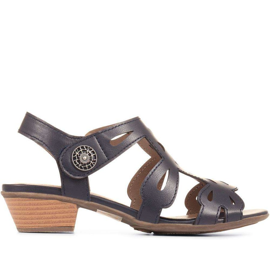 Women'S * | Pavers Low Heeled Occasion Sandals Wbins35152 / 321 833 Pewter