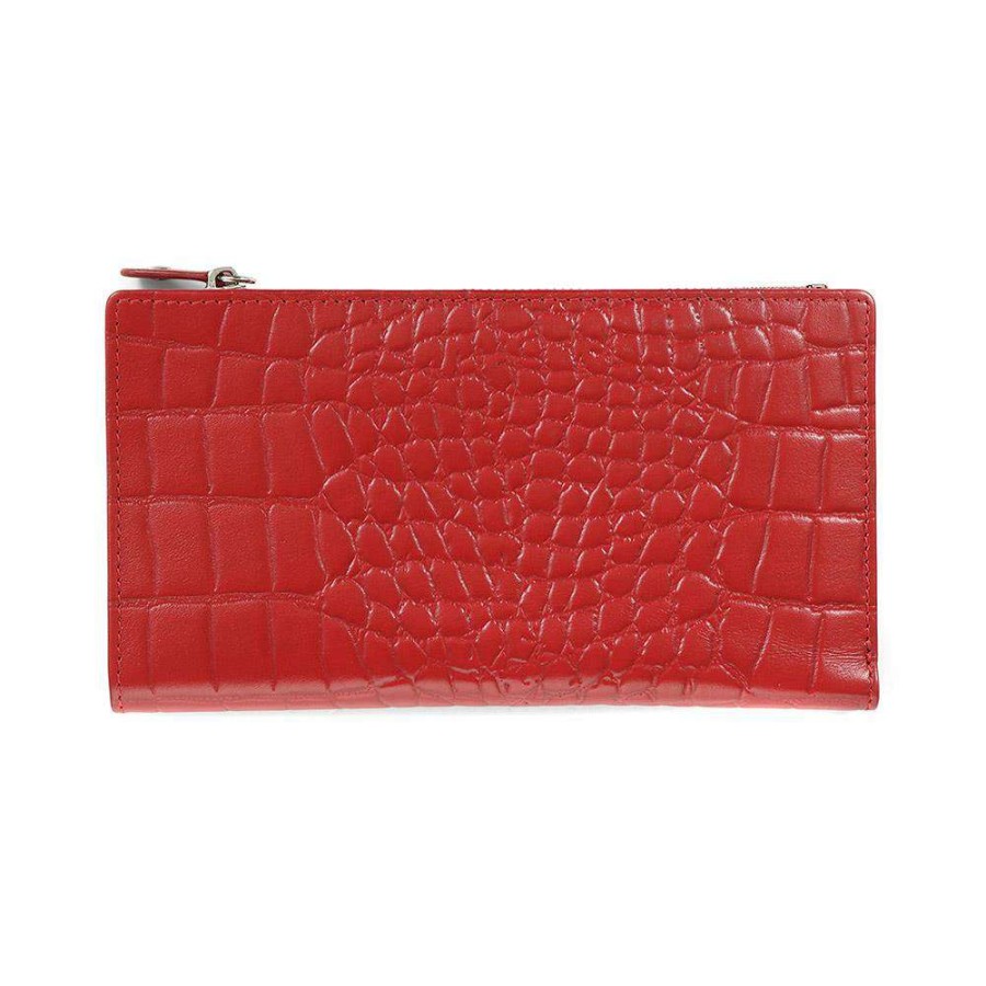 Accessories * | Pavers Accessories Leather Bi-Fold Purse Smit34017 / 321 342 Red