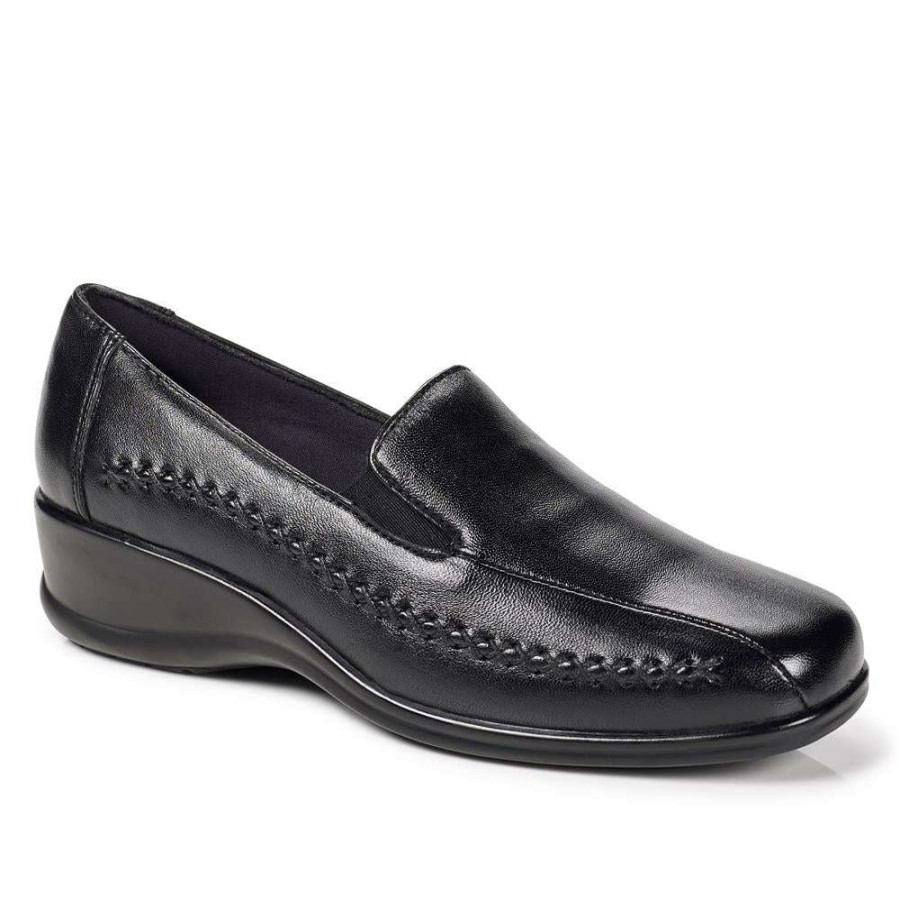 Women'S * | Pavers Wide Fit Lightweight Slip-On Loafer Kf28008 / 313 076 Shoes Black