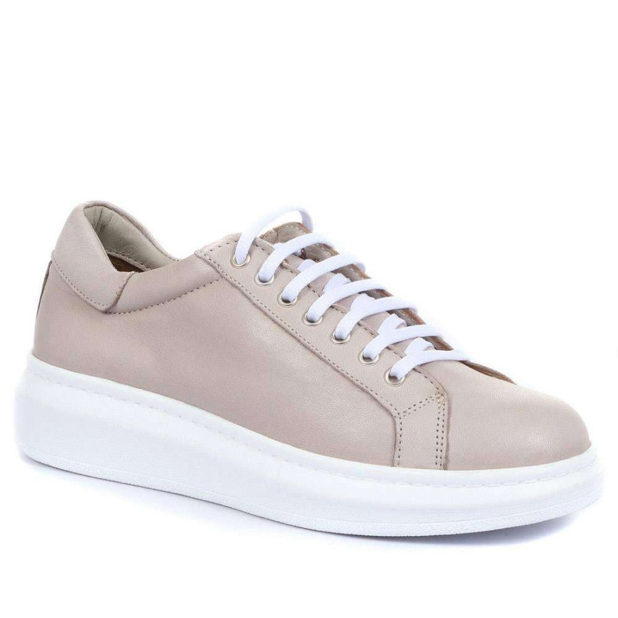 Women'S * | Bellissimo Leather Lace-Up Trainer Belkap33001 / 320 113 Sneakers