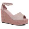 Women'S * | Kinloch Leather Wedge Heel Sandals Elile35504 / 322 303 Lilac