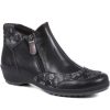 Women'S * | Fly Flot Dual-Zip Leather Ladies Ankle Boots Cal32011 / 319 233