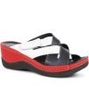 Women'S * | Pavers Wide Fit Wedge Mule Sandals Wlig35007