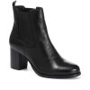 Women'S * | Bellissimo Heeled Leather Chelsea Boot Belneel30002 / 316 804 Boots Black