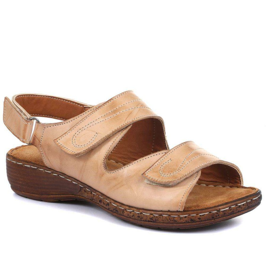 Women'S * | Pavers Dual Fitting Leather Sandals Luck33021 / 320 057