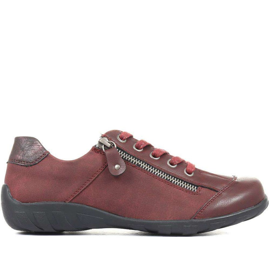 Women'S * | Pavers Shoes Casual Lace-Up Trainer Wbins28054 / 313 477 Burgundy