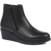 Women'S * | Pavers Leather Wedge Ankle Boots Elile32001 / 319 028 / 319 028 Black