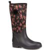 Women'S * | Pavers Rose Print Wellies Fei28002 / 313 060 Black Floral