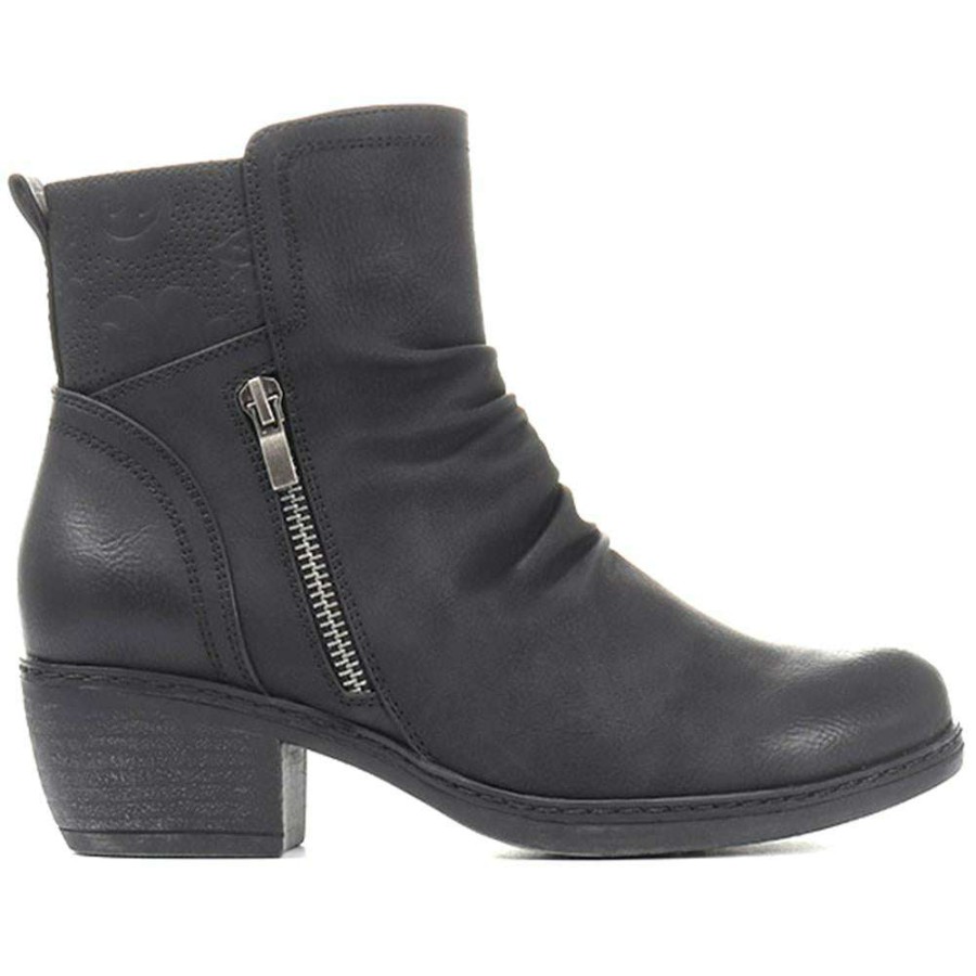 Women'S * | Pavers Women'S Smart Casual Ankle Boots Woil30000 / 316 348 / 316 348 Wide Fit Black