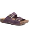 Women'S * | Bellissimo Leather Double Buckle Mule Sandals Belmetin33005 / 319 944