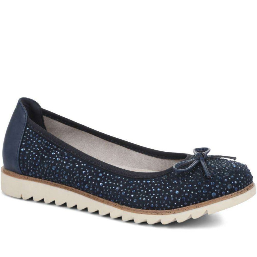 Women'S * | Bellissimo Embellished Pumps Belwbi33045 / 319 793 Shoes Navy