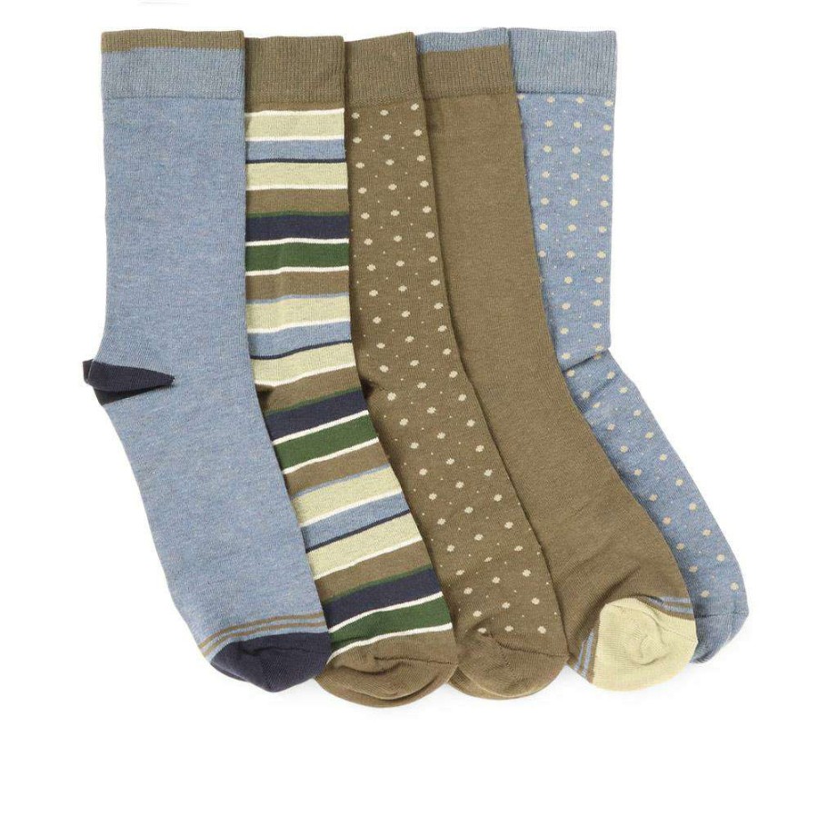 Accessories * | Pavers Men'S Cotton Rich Socks Asena35001 / 322 547 Blue-Green