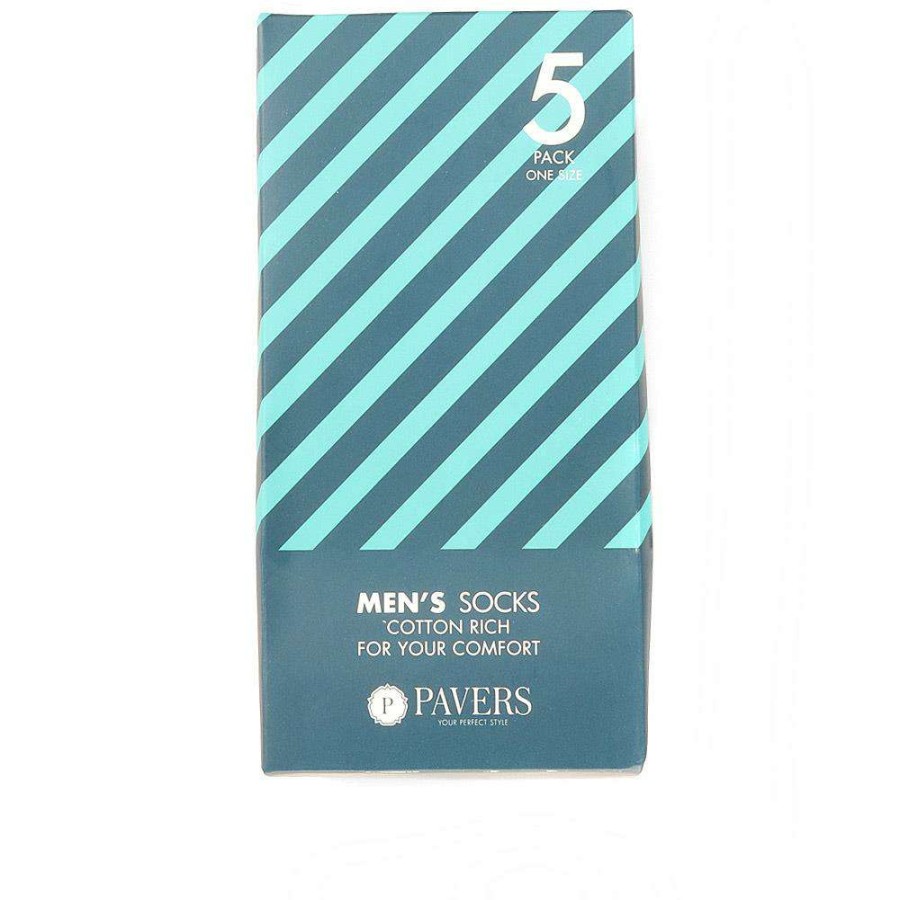 Accessories * | Pavers Men'S Cotton Rich Socks Asena35001 / 322 547 Blue-Green