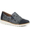 Women'S * | Pavers Wide Fit Metallic Leather Slip-On Brk29016 / 315 064 / 315 064 Navy Multi