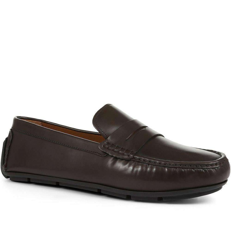 Men'S * | Pavers Men'S Leather Moccasin Loafers Gopi35001 / 321 835