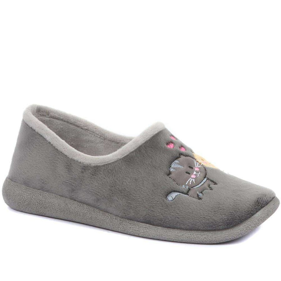 Women'S * | Pavers Wide Fit Sweet Kitten Slippers Koy34005 / 320 480