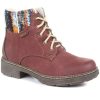 Women'S * | Pavers Lace Up Knitted Cuff Ankle Boots Wbins34191 / 320 778 / 320 778