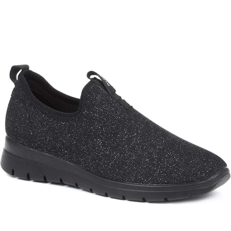 Women'S * | Fly Flot Wide Fit Slip On Sneakers / 318 571 Black