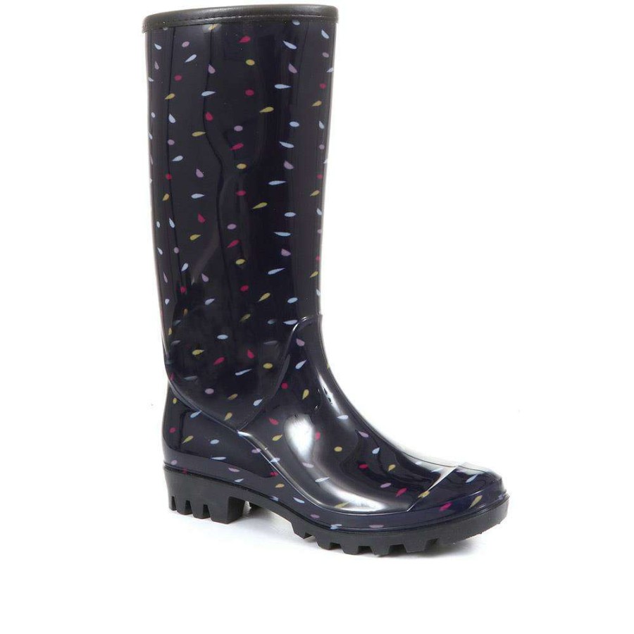 Women'S * | Pavers Polka Dot Wellington Boot Fei30006 / 316 227 Casual