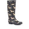 Women'S * | Pavers Dog Print Wellington Boots Jde34005 / 321 040 Black Multi