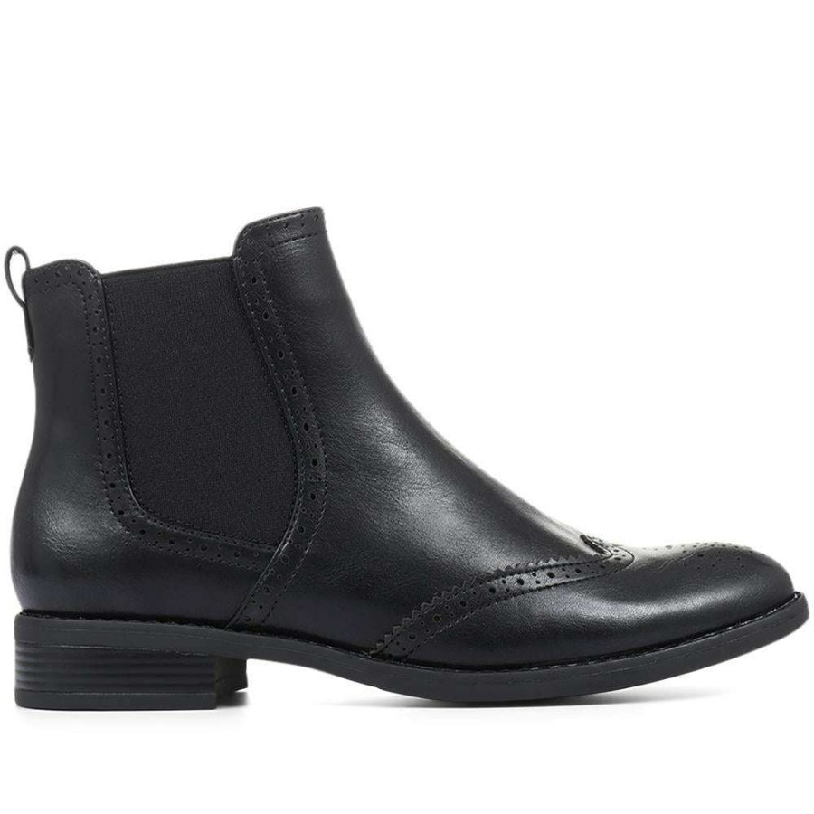 Women'S * | Pavers Boots Brogue Chelsea Boot Woil32019 / 319 009 Black