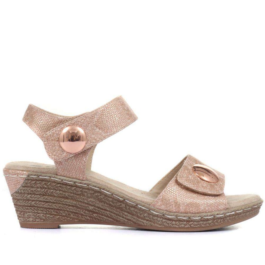 Women'S * | Pavers Wedge Heel Sandals Wbins31103 / 318 878 Pink