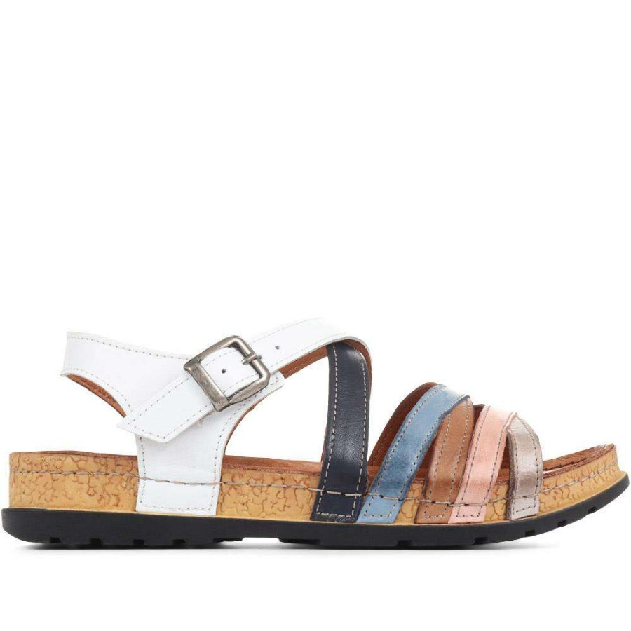 Women'S * | Pavers Flat Strappy Sandals Kary35009 / 322 270 White Multi