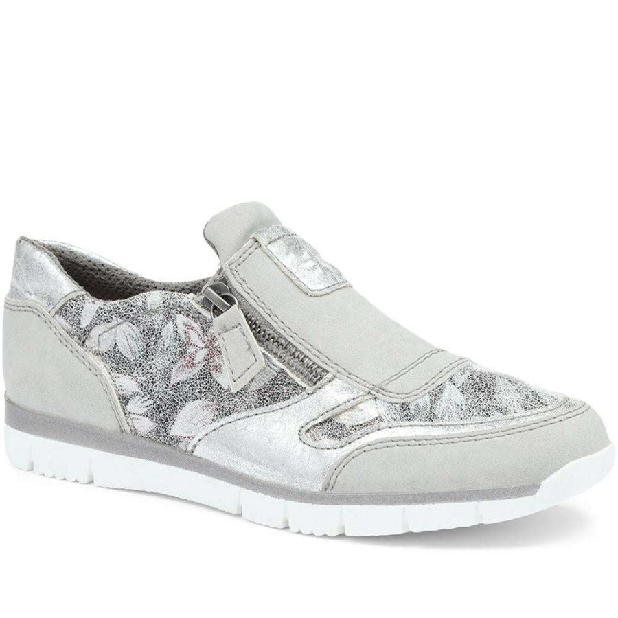 Women'S * | Relife By Pavers Sneakers Slip-On Metallic Floral Sneaker / 317 446