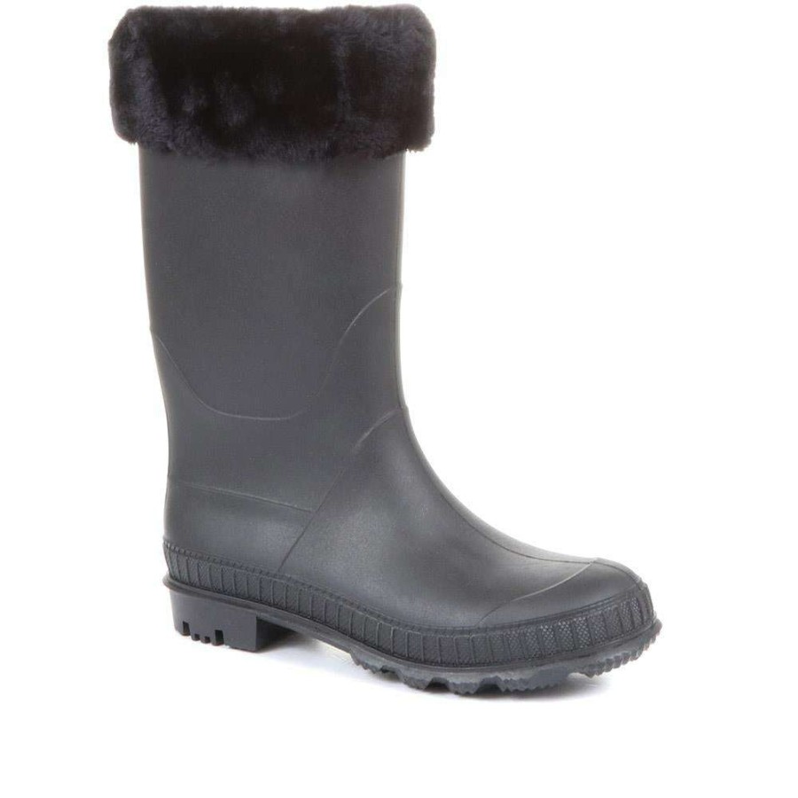 Women'S * | Pavers Wellington Boots Fei34005 / 320 830 Black