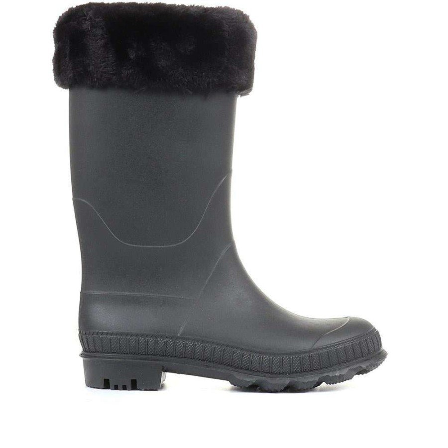 Women'S * | Pavers Wellington Boots Fei34005 / 320 830 Black