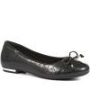 Women'S * | Pavers Shoes Flat Ballerina Pumps Wbins35108 / 321 642 Black Patent