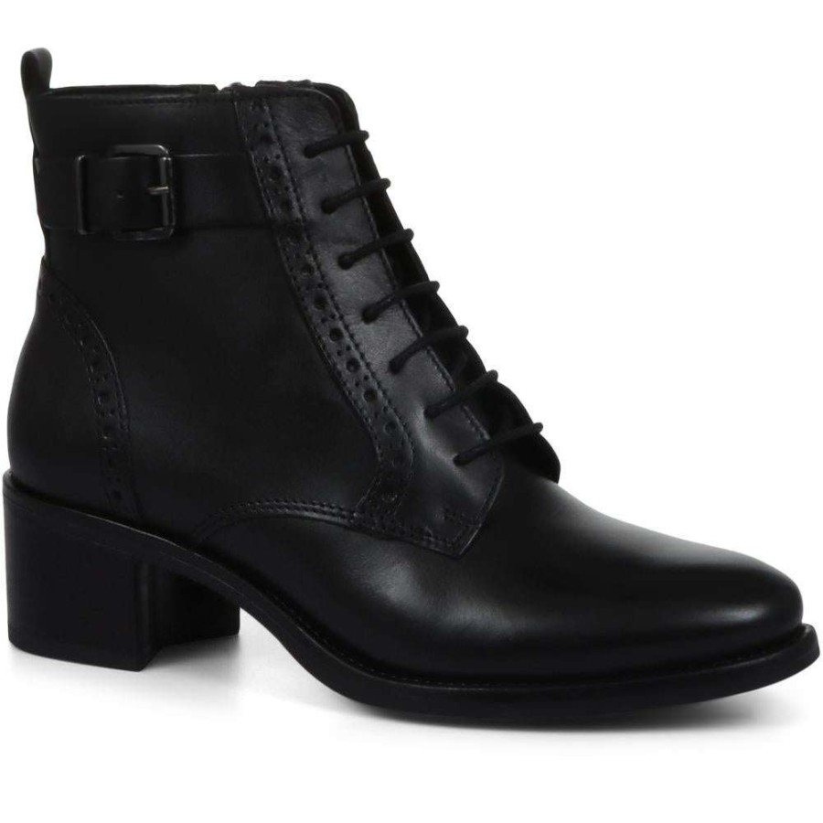 Women'S * | Bellissimo Lace-Up Brogue Boots Belita32007 / 318 840 Black