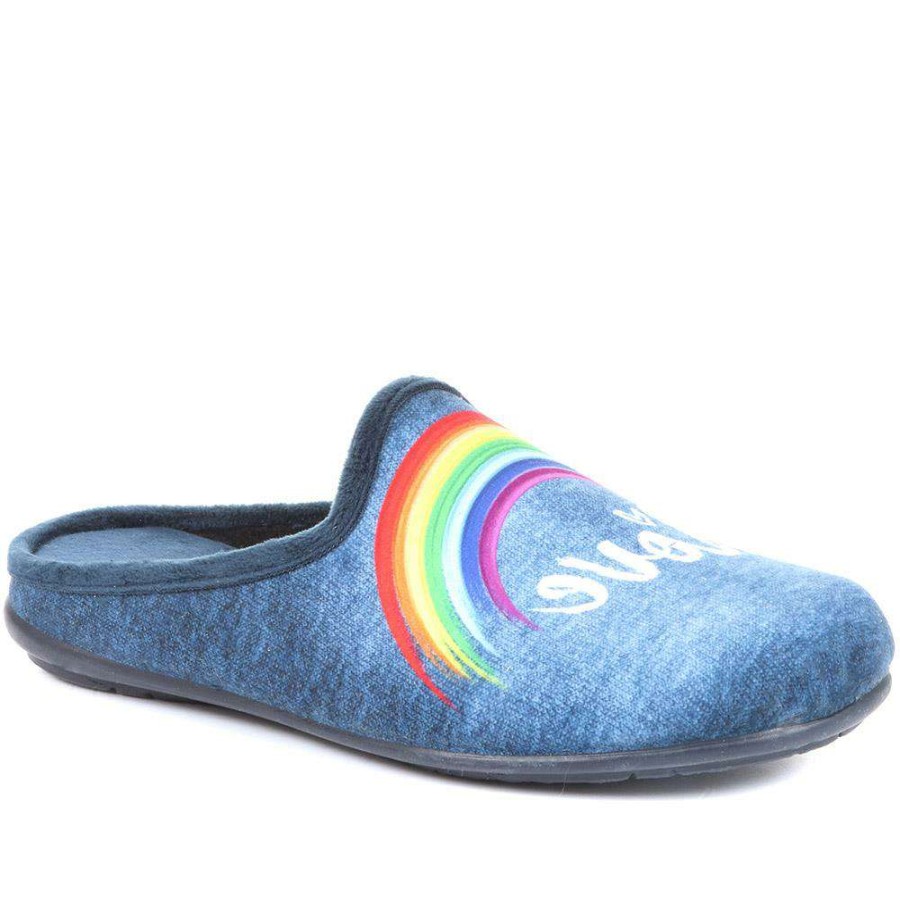 Women'S * | Pavers Novelty Rainbow Love Slippers Relax34013 / 321 239 Navy