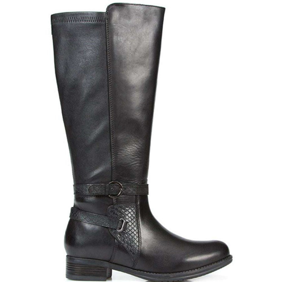 Women'S * | Pavers Wide Fit Wide Leg Knee High Boot Conc26002 / 310 487 Black