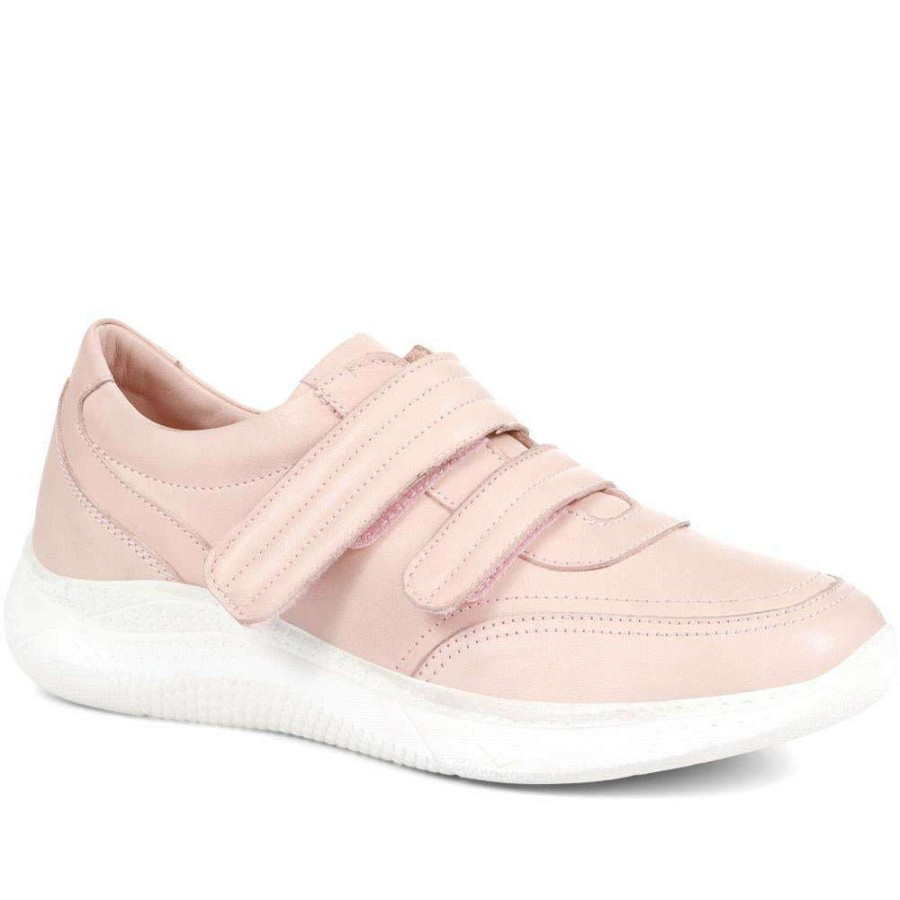 Women'S * | Pavers Womens Leather Double Strap Sneakers Meta33001 / 320 097 / 320 097