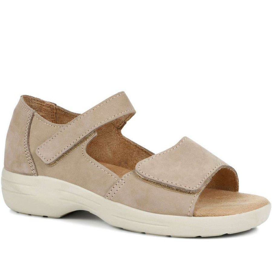 Women'S * | Pavers Touch Fasten Leather Sandals Poly35011 / 321 743