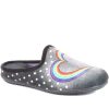 Women'S * | Pavers Novelty Rainbow Heart Slippers Relax34015 / 321 240 Black