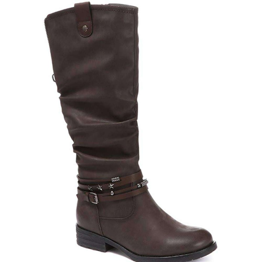 Women'S * | Pavers Ladies Casual Black Knee High Boots Woil30031 / 316 347 / 316 347 Grey