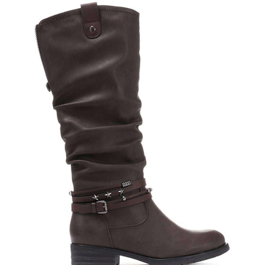 Women'S * | Pavers Ladies Casual Black Knee High Boots Woil30031 / 316 347 / 316 347 Grey