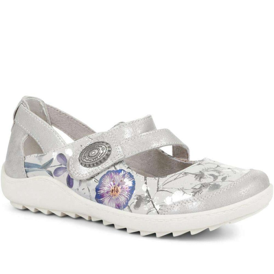 Women'S * | Pavers Lightweight Mary Jane Shoes Wbins33005 Silver Floral