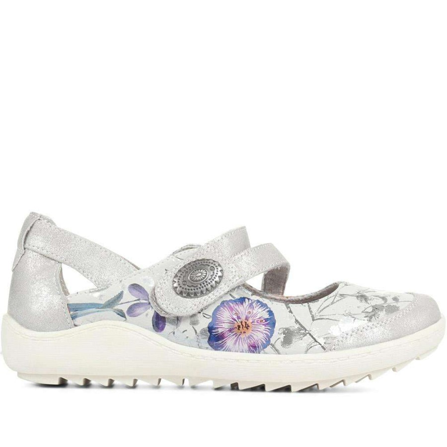 Women'S * | Pavers Lightweight Mary Jane Shoes Wbins33005 Silver Floral