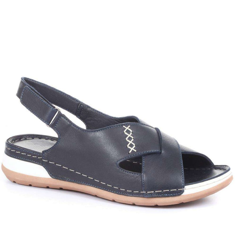 Women'S * | Pavers Women'S Leather Slingback Sandals Mkoc33001 / 320 060 / 320 060