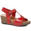 Women'S * | Fly Flot Leather Wedge Sandals Fly35115 / 322 207