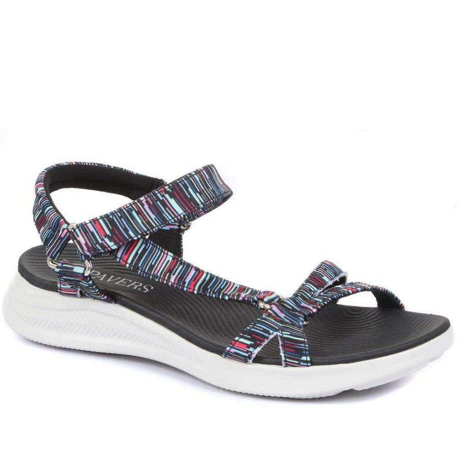 Women'S * | Pavers Lightweight Sandals Brk33039 / 319 769 Black-Teal