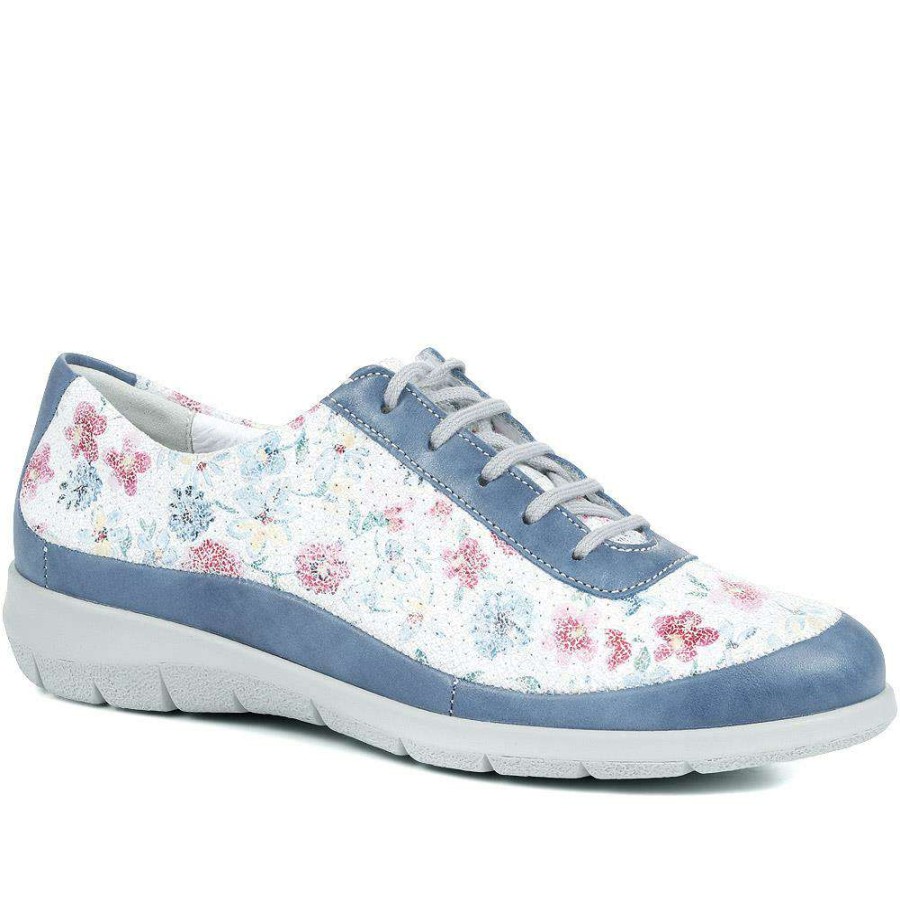 Women'S * | Fly Flot Casual Lace-Up Trainers Cal35007 / 321 530 Blue Floral