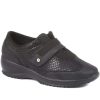 Women'S * | Fly Flot Shoes Wide Fit Anatomic Touch Fastening Shoe Fly34011 / 320 438 Black